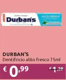 Ipersoap DURBAN'S Dentifricio alito fresco offerta