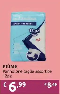 Ipersoap PIÙME Pannolone taglie assortite 12pz offerta