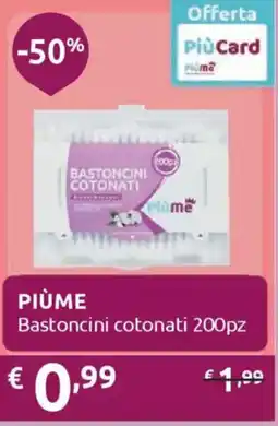 Ipersoap PIÙME Bastoncini cotonati 200pz offerta