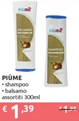 Ipersoap PIÙME shampoo - balsamo offerta