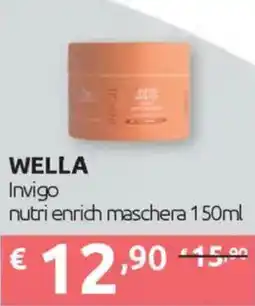 Ipersoap WELLA Invigo nutri enrich maschera offerta