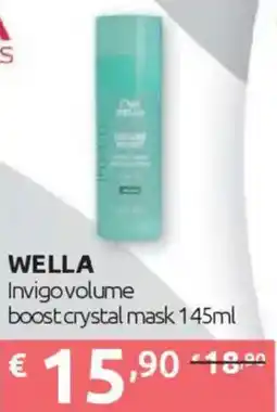Ipersoap WELLA Invigo volume boost crystal mask offerta