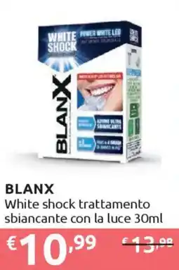 Ipersoap BLANX White shock trattamento sbiancante con la luce offerta