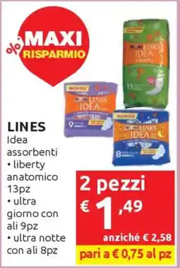 Ipersoap LINES Idea assorbenti offerta