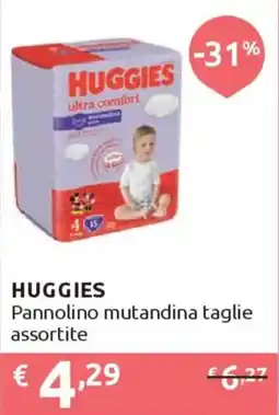 Ipersoap HUGGIES Pannolino mutandina taglie offerta
