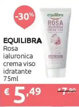 Ipersoap EQUILIBRA Rosa ialuronica crema viso idratante offerta