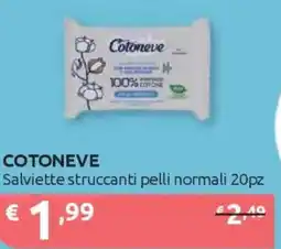 Ipersoap COTONEVE Salviette struccanti pelli normali 20pz offerta