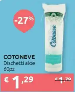 Ipersoap COTONEVE Dischetti aloe 60pz offerta