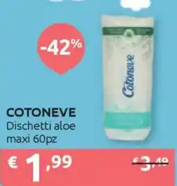 Ipersoap COTONEVE Dischetti aloe maxi 60pz offerta