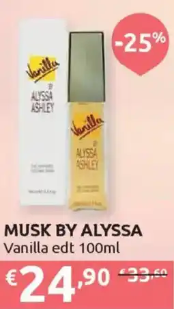 Ipersoap MUSK BY ALYSSA Vanilla edt offerta