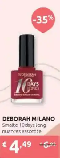 Ipersoap DEBORAH MILANO Smalto 10days long offerta