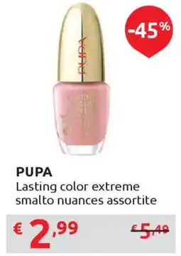 Ipersoap PUPA Lasting color extreme smalto offerta