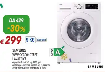 SAMSUNG WW90CGC04DTEET LAVATRICE