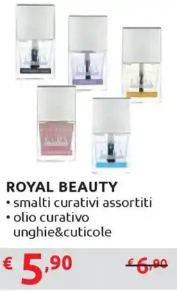 Ipersoap ROYAL BEAUTY smalti curativi - olio curativo unghie&cuticole offerta
