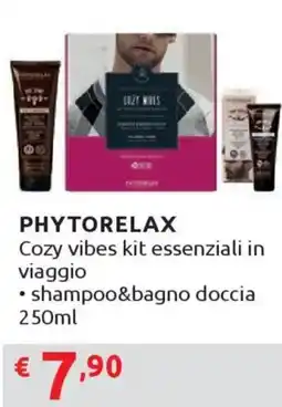 Ipersoap PHYTORELAX Cozy vibes kit essenziali in viaggio - shampoo&bagno doccia offerta
