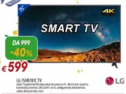 Galassia LG 75UR781C TV SMART TV offerta