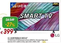 Galassia LG 65UR78006LK UHD 65" SMART TV offerta