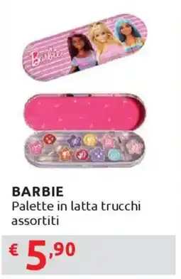Ipersoap BARBIE Palette in latta trucchi offerta