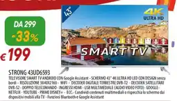 Galassia STRONG 43UD6593 SMART TV offerta