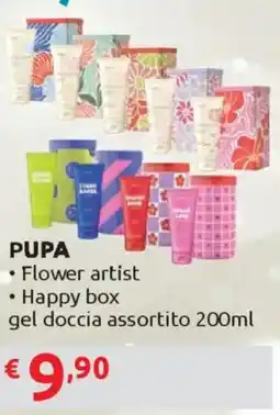 Ipersoap PUPA Flower artist - Happy box gel doccia offerta
