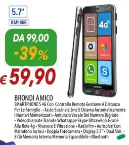 Galassia BRONDI AMICO Smartphone S offerta