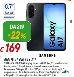 Galassia SAMSUNG Galaxy a17 offerta