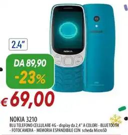 Galassia NOKIA 3210 blu telefono cellulare 4g offerta