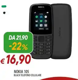 Galassia NOKIA 105 black telefono cellulare offerta