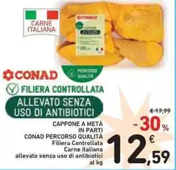 Spazio Conad Cappone a metà in parti conad percorso qualità offerta