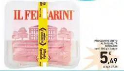 Spazio Conad Prosciutto cotto alta qualità FERRARINI offerta