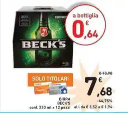 Spazio Conad Birra BECK'S offerta