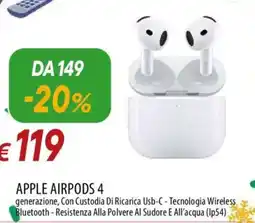 Galassia APPLE Airpods 4 offerta