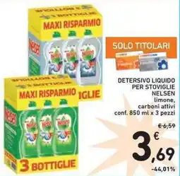 Spazio Conad Detersivo liquido per stoviglie NELSEN offerta