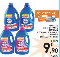 Spazio Conad Additivo disinfettante NAPISAN offerta