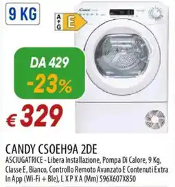 Galassia CANDY CSOEH9A 2DE ASCIUGATRICE offerta