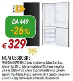 Galassia NGM CB380BKE FRIGO COMBINATO offerta
