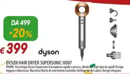 Galassia DYSON HAIR DRYER SUPERSONIC HD07 offerta