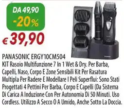 Galassia PANASONIC ERGY 10CM504 KIT Rasoio offerta