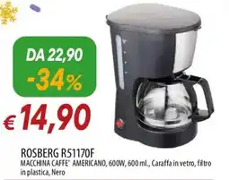 Galassia ROSBERG R51170F MACCHINA CAFFE' AMERICANO offerta