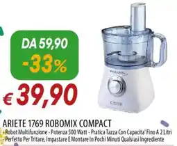 Galassia ARIETE 1769 ROBOMIX COMPACT Robot Multifunzione offerta