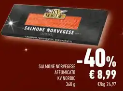 Conad Salmone norvegese affumicato KV NORDIC offerta
