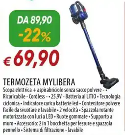 Galassia TERMOZETA MYLIBERA Scopa elettrica offerta