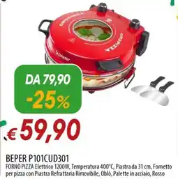Galassia BEPER P101CUD301 FORNO PIZZA Elettrico offerta
