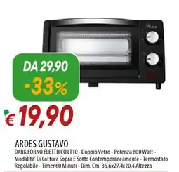 Galassia ARDES gustavo dark forno elettrico offerta