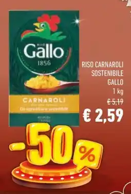 Conad Riso carnaroli sostenibile GALLO offerta