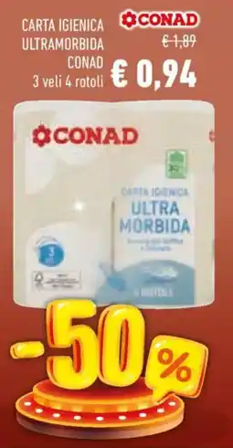 Conad Carta igienica ultramorbida CONAD offerta