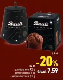 Conad BAULI panettone moro - panmoro classico offerta