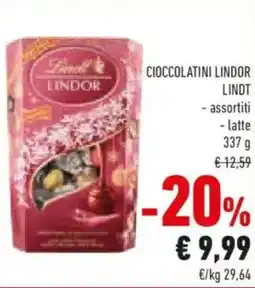 Conad Cioccolatini lindor LINDT offerta