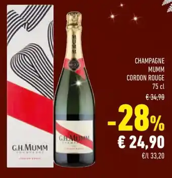 Conad Champagne mumm cordon rouge G.H.MUMM offerta