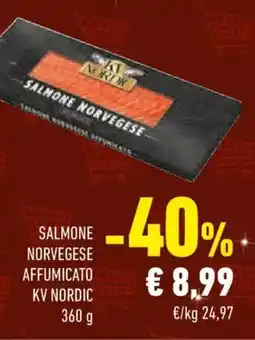 Conad Salmone norvegese affumicato KV NORDIC offerta